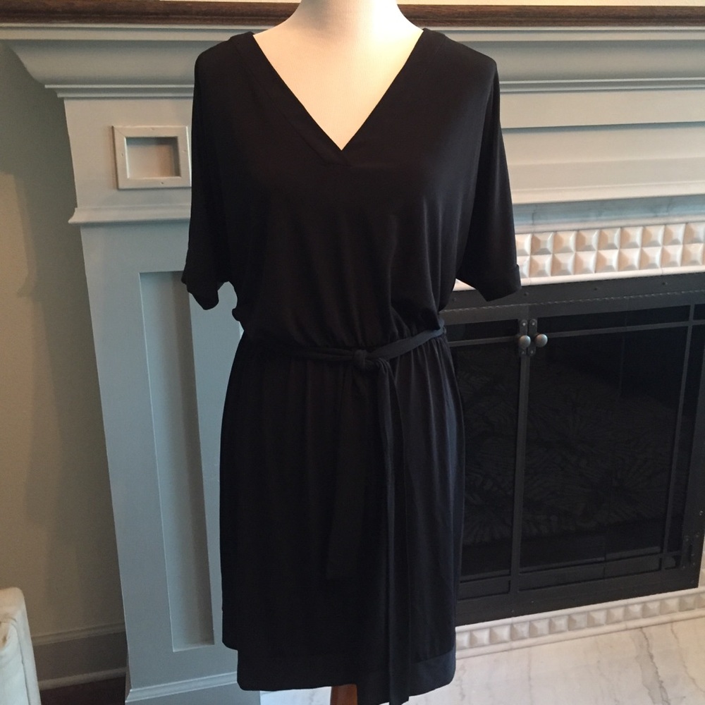 Laundry Black Split Sleeve Dress